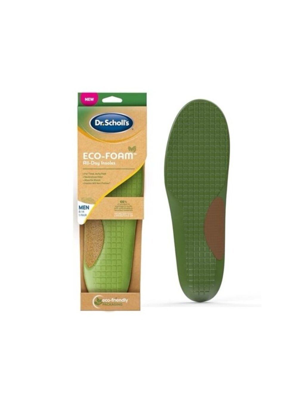 Dr. Scholl's Eco-Foam Insoles for men , Shoe Inserts Made with Sustainable